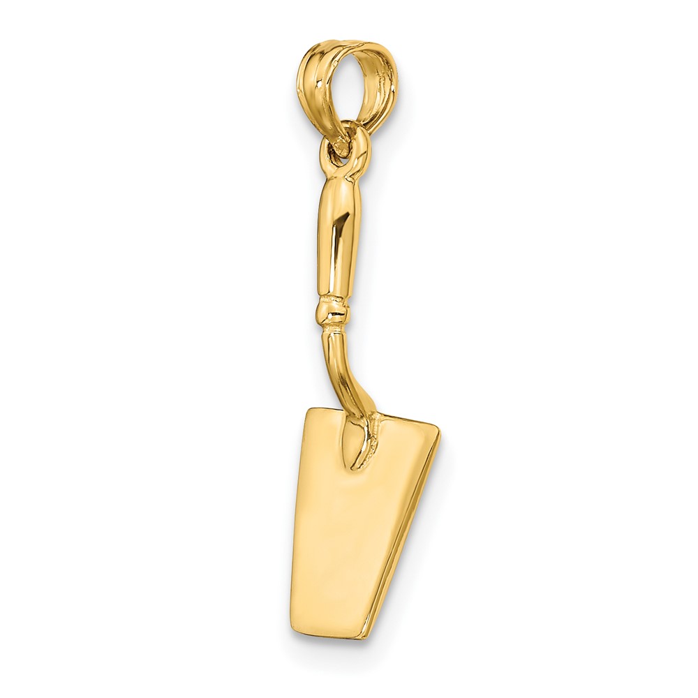 14K 3-D Concrete  Tool Spatula Charm (K7225)