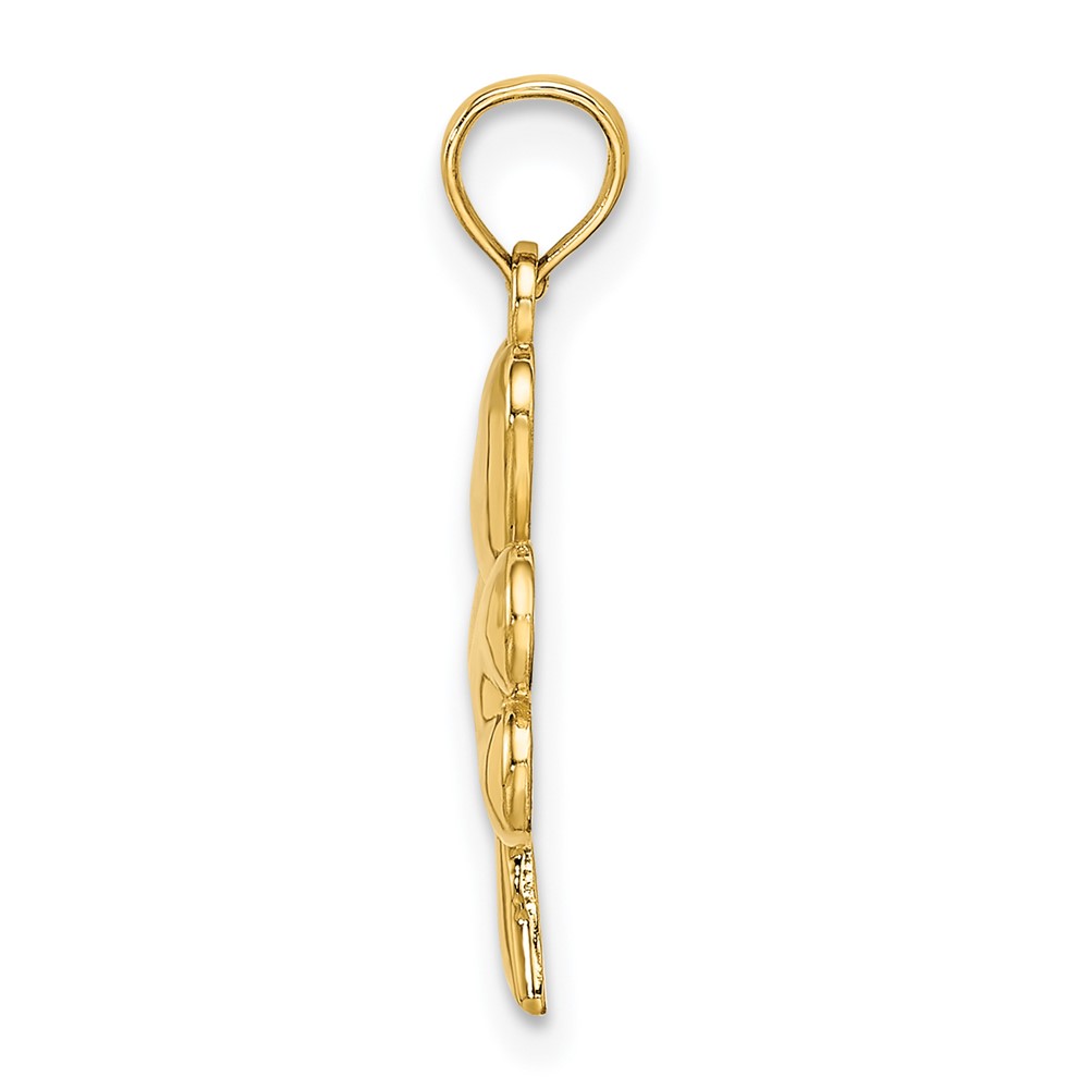 14K 3-Leaf Clover Charm (K7240)