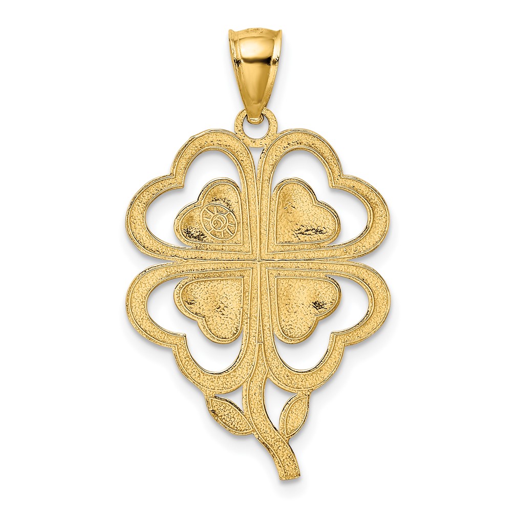 14K 4-Leaf Clover Charm (K7285)