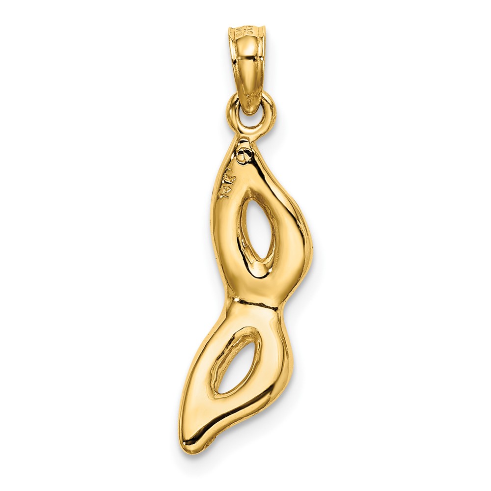 14K 3-D Beveled Masquerade Mask Charm (K7315)