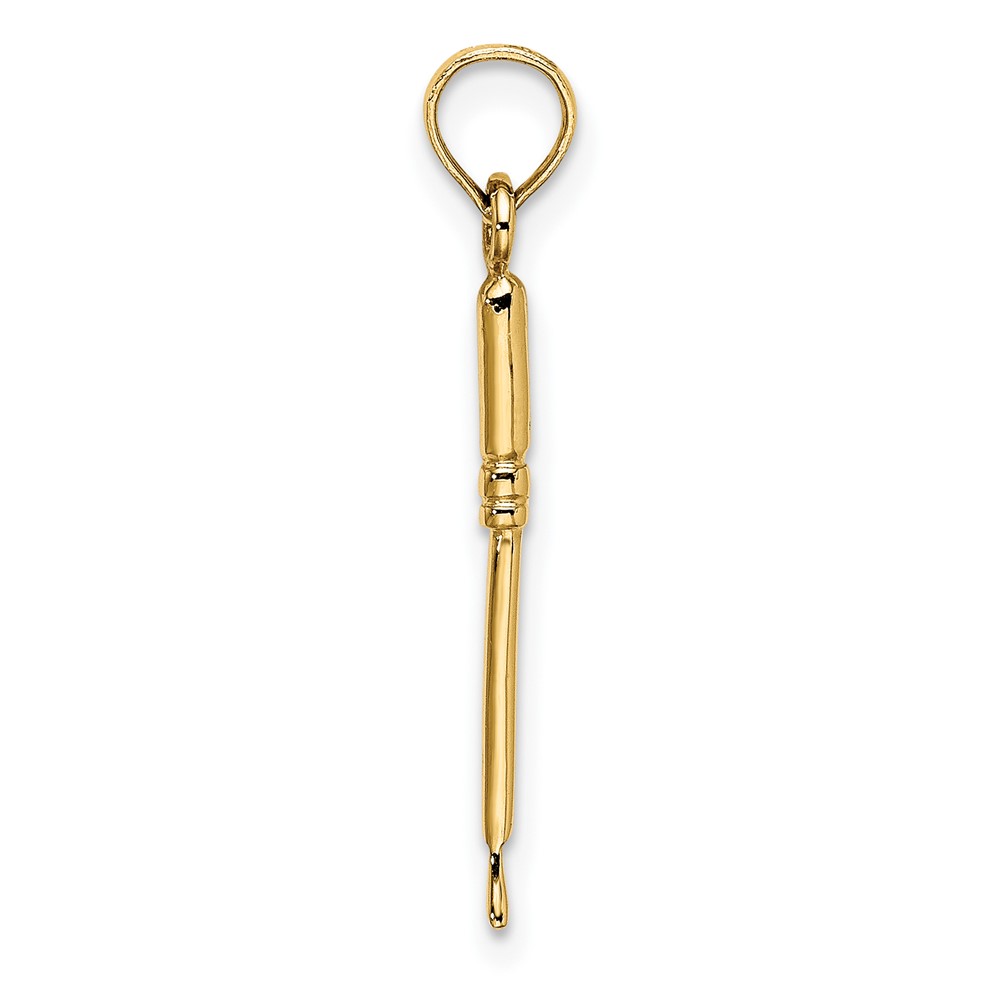 14K 3-D Weeding Garden Tool Charm (K7319)