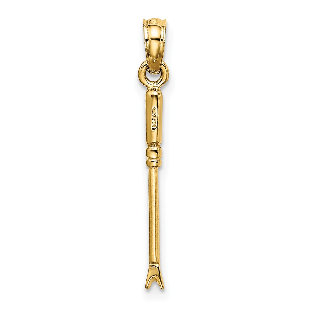 14K 3-D Weeding Garden Tool Charm (K7319)