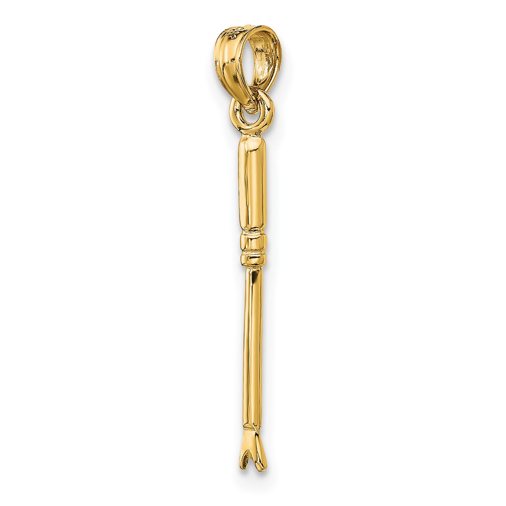 14K 3-D Weeding Garden Tool Charm (K7319)
