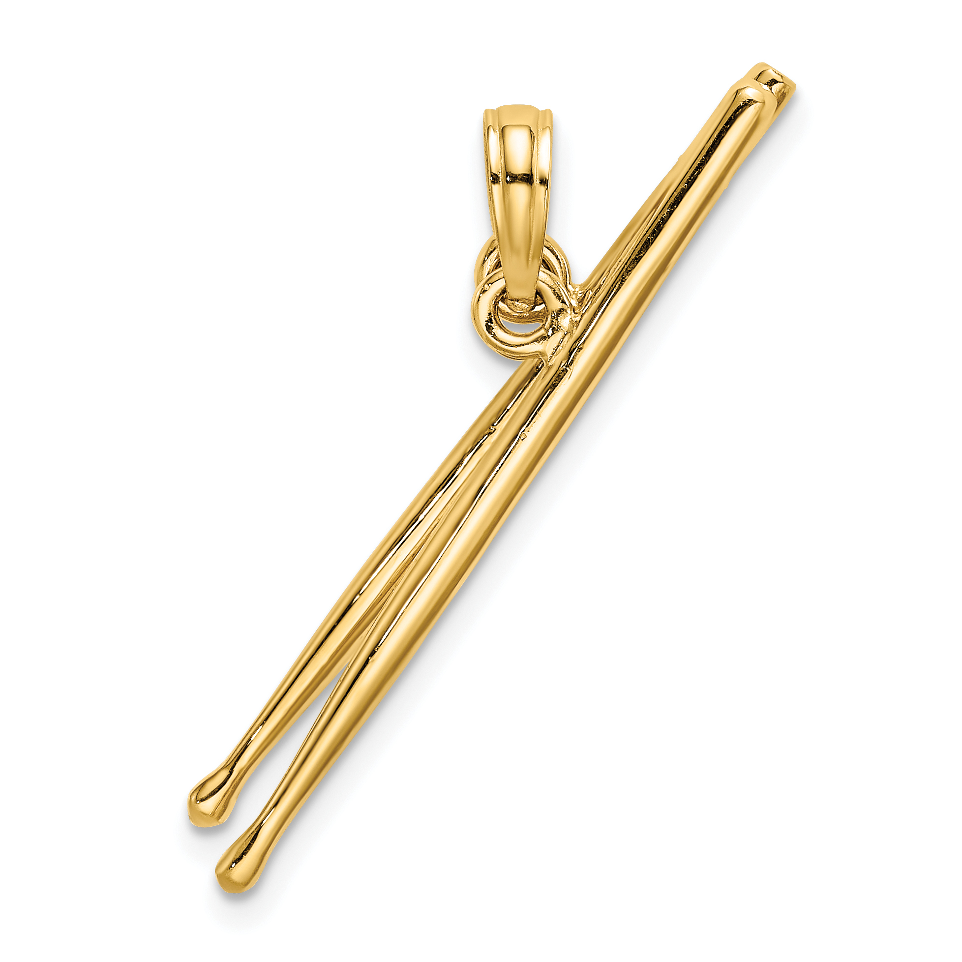 14K 3-D Moveable Drum Sticks Charm (K7329)