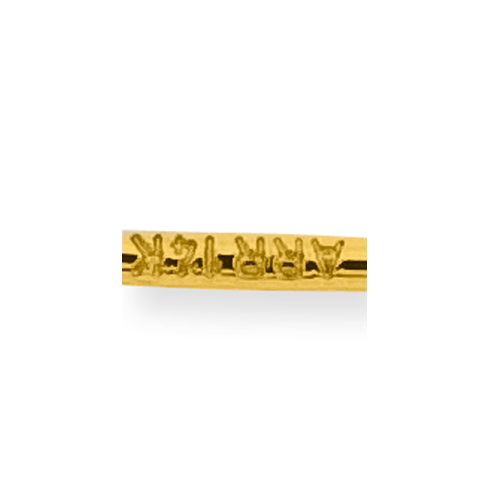 14k and White Rhodium Polished Heart Pin (K733)