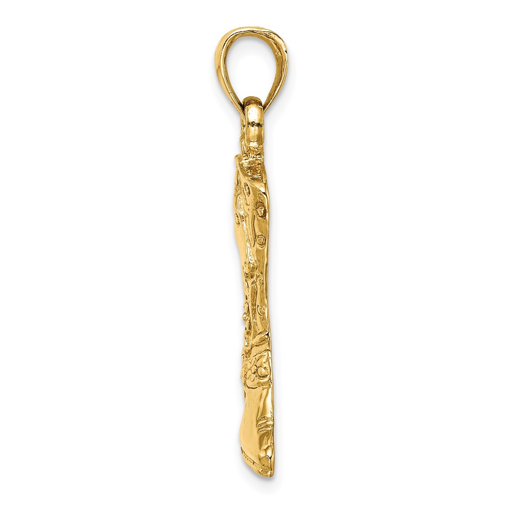 14K Cowboy Boot with Spur Charm (K7330)