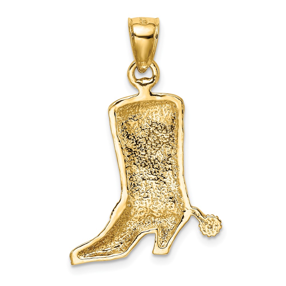 14K Cowboy Boot with Spur Charm (K7330)