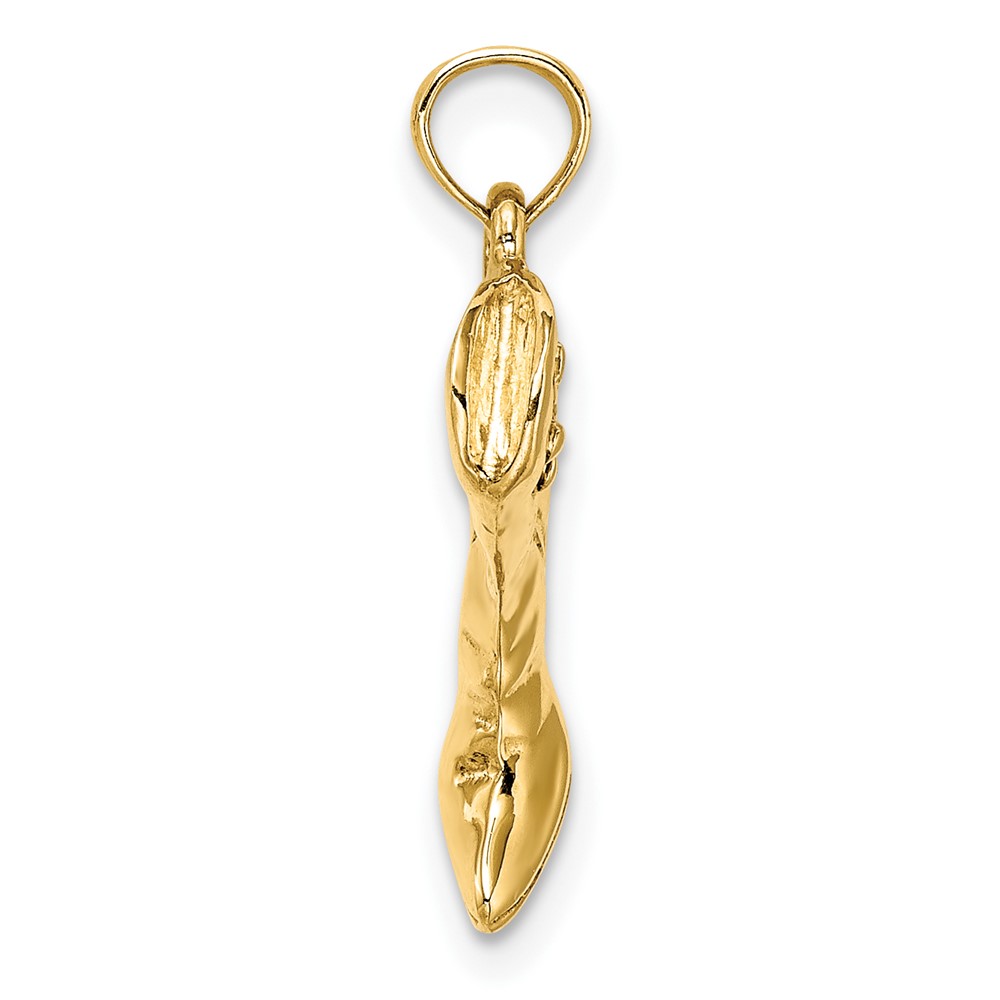 14K 3-D Cowboy Boot Charm (K7331)