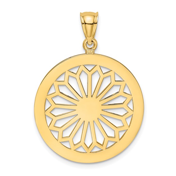 Gold Polished Filigree Pendants