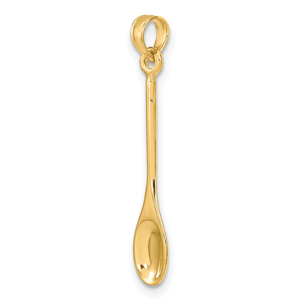 14K Polished 3-D Spoon Charm (K7342)