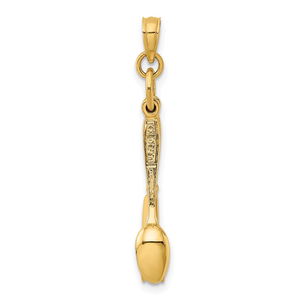 14K 3-D Moveable Knife, Fork, and Spoon Charm (K7347)