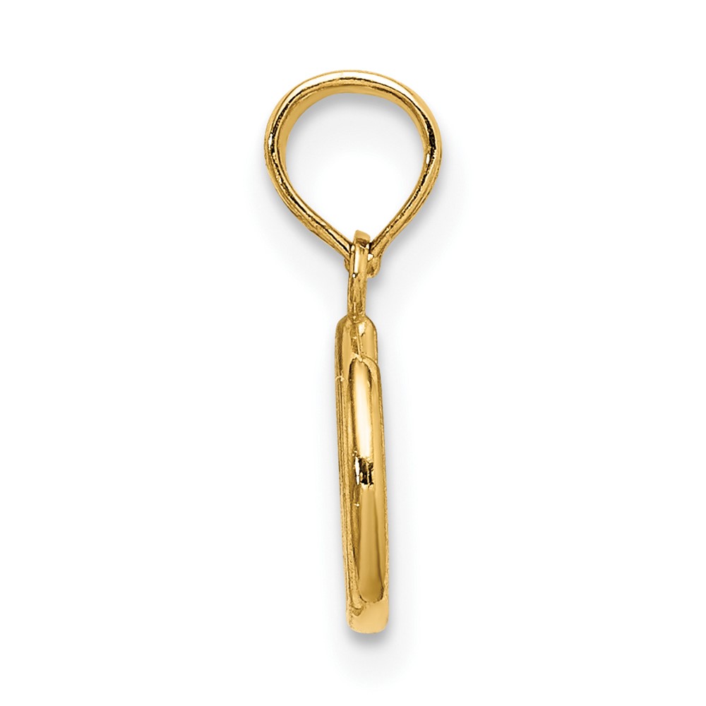 14K 3-D Peace Symbol Charm (K7357)