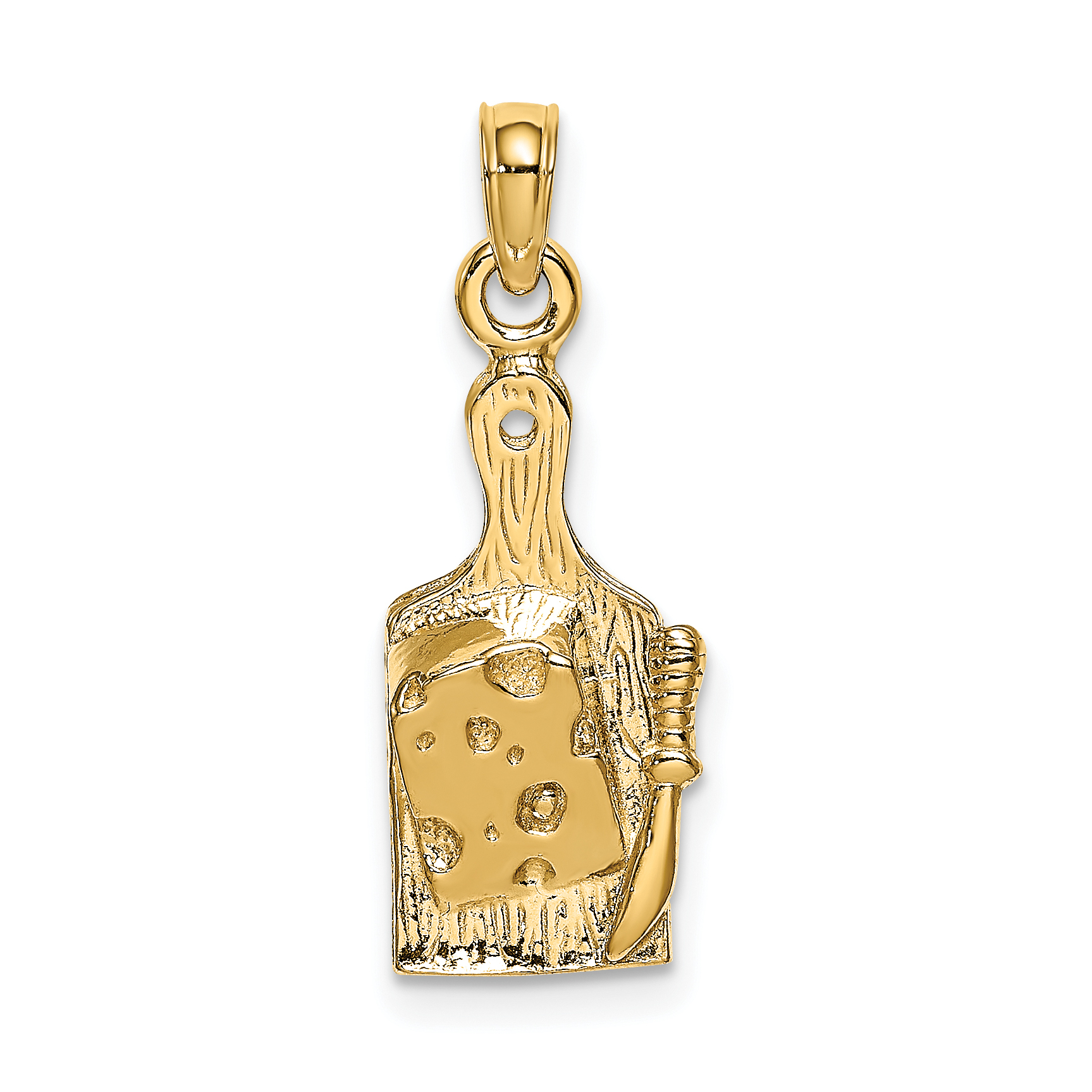 14k  Cheese Board w/ Knife Charm (K7359)