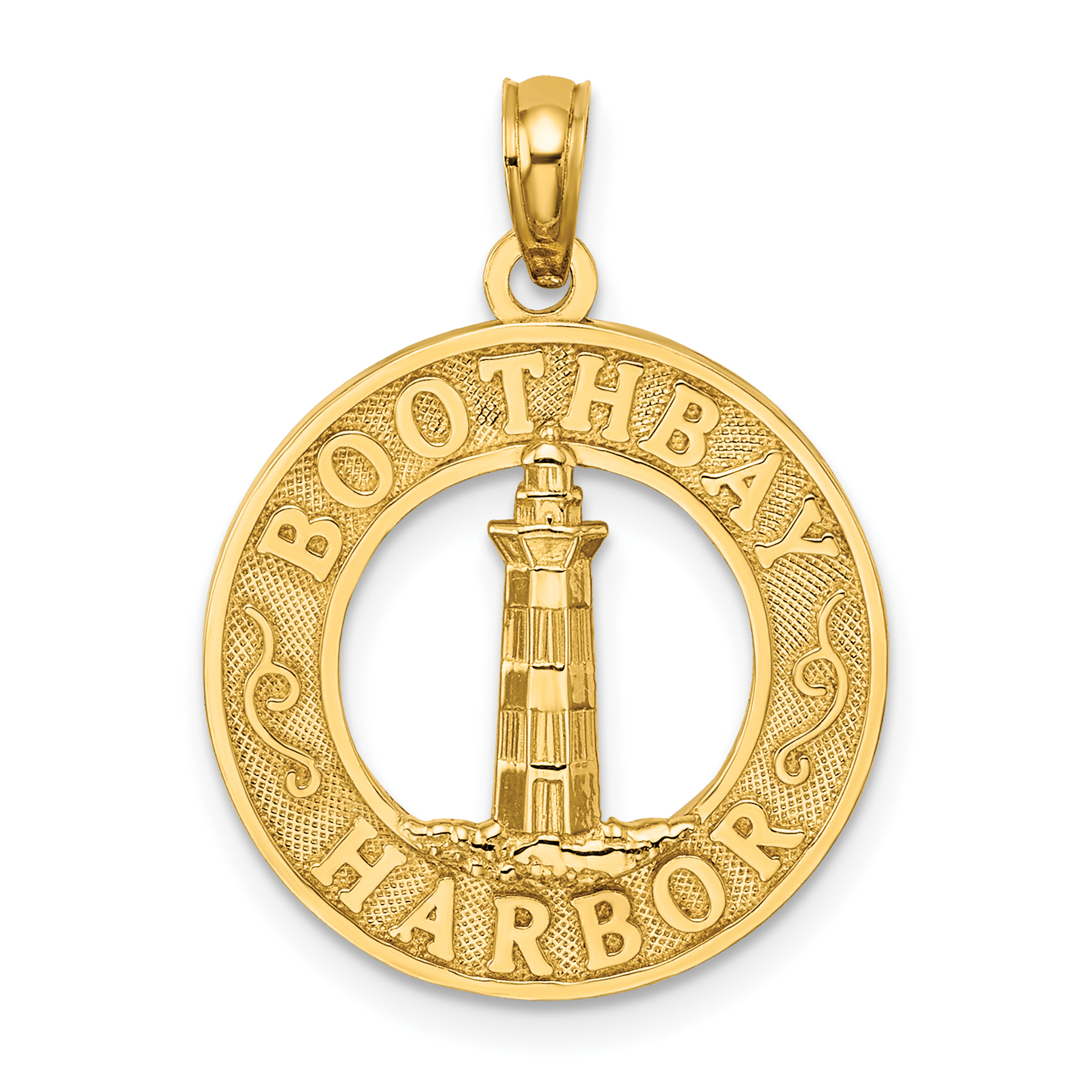 14K BOOTHBAY HARBOR Lighthouse Charm (K7370)