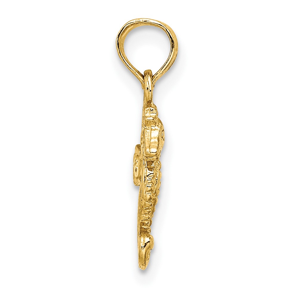 14K Mini Seahorse Charm (K7400)