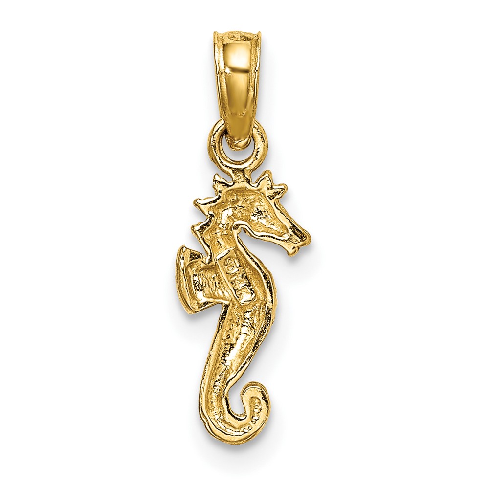 14K Mini Seahorse Charm (K7400)