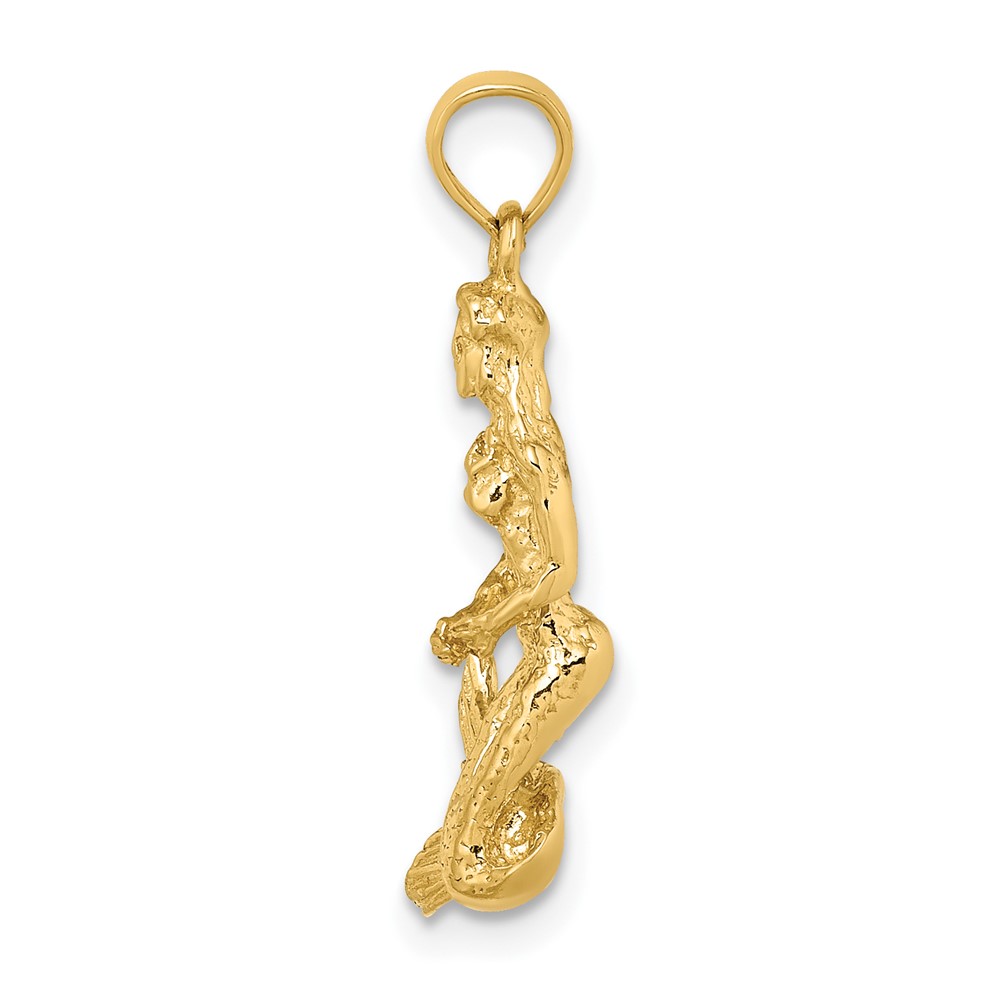 14K 3-D Mermaid Charm (K7408)