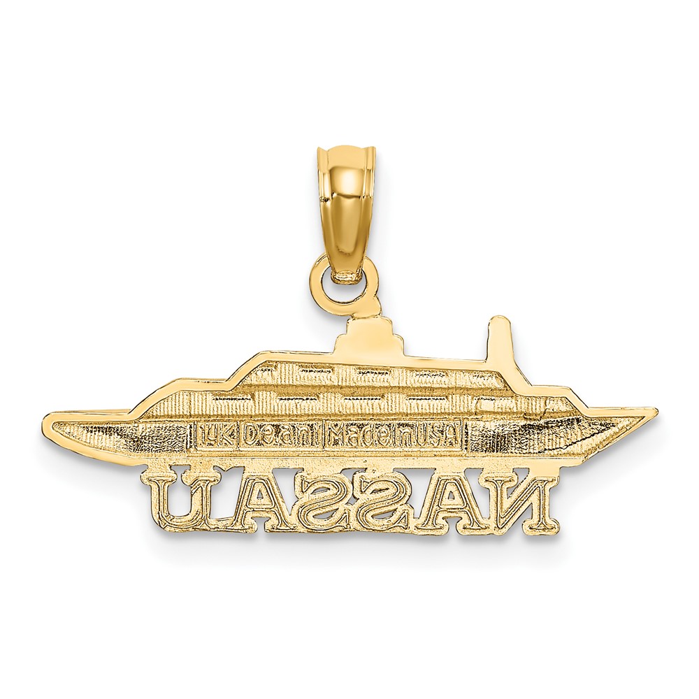 14K NASSAU Cruise Ship Charm (K7599)