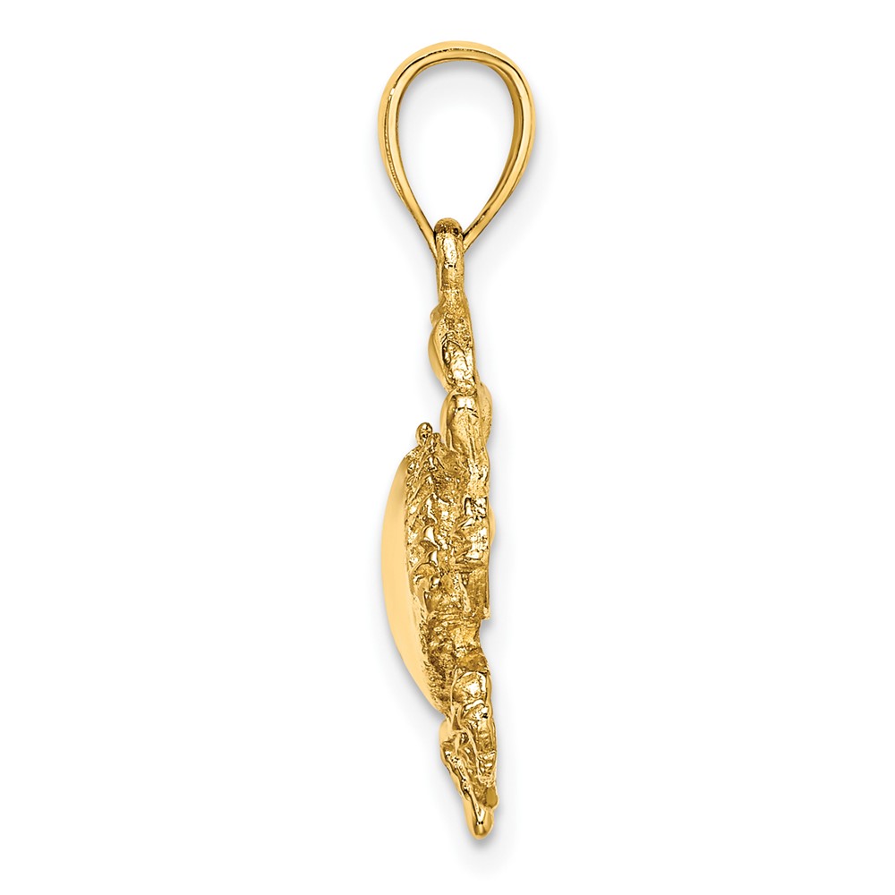 14K Crab Charm (K7629)