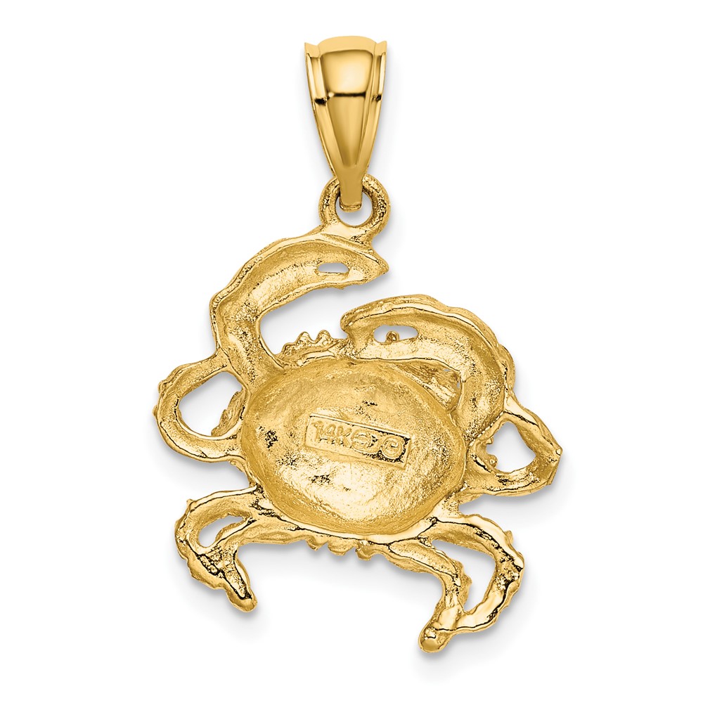 14K Crab Charm (K7629)