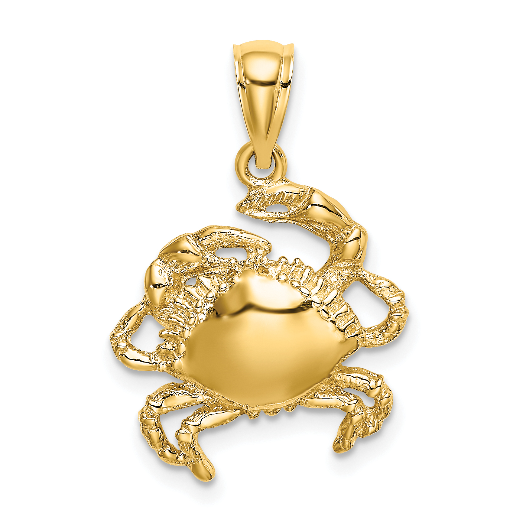 14K Crab Charm (K7629)