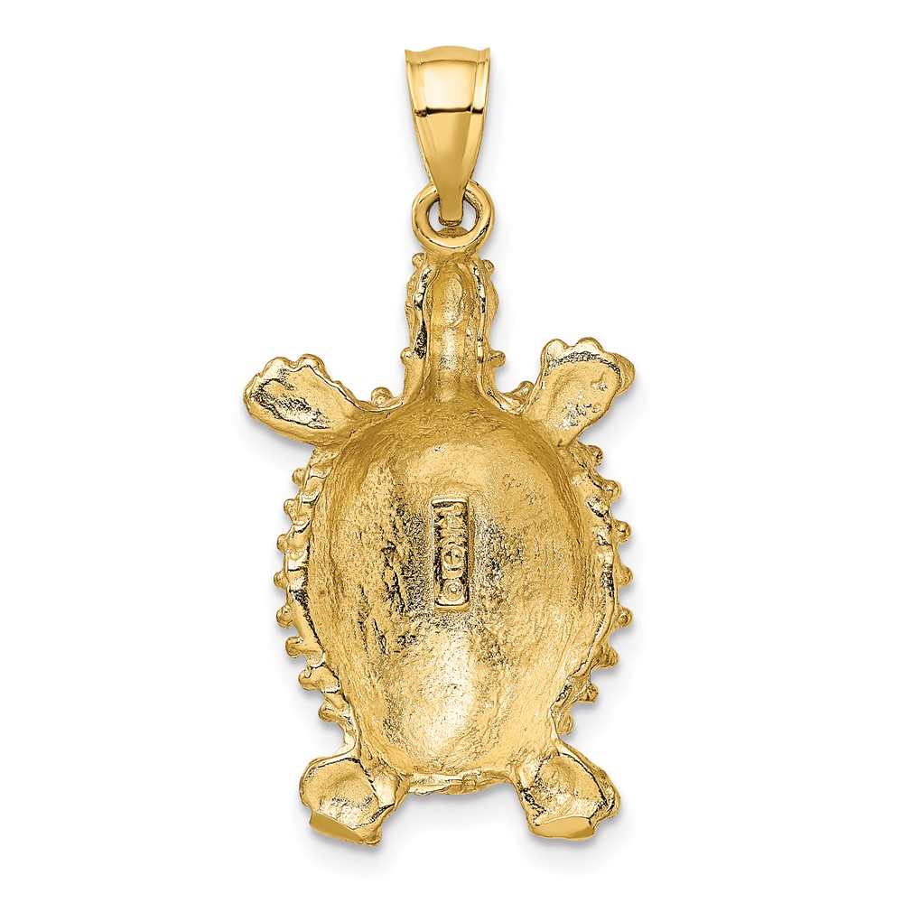14K Land Turtle Charm (K7643)
