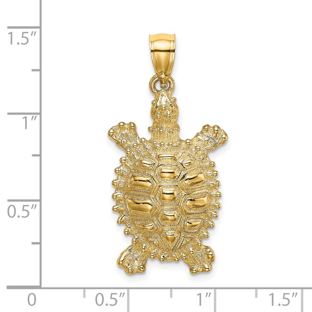 14K Land Turtle Charm (K7643)