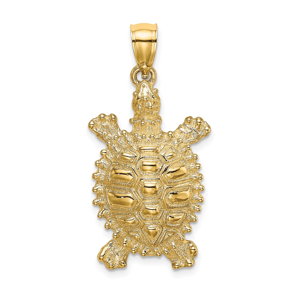 14K Land Turtle Charm (K7643)