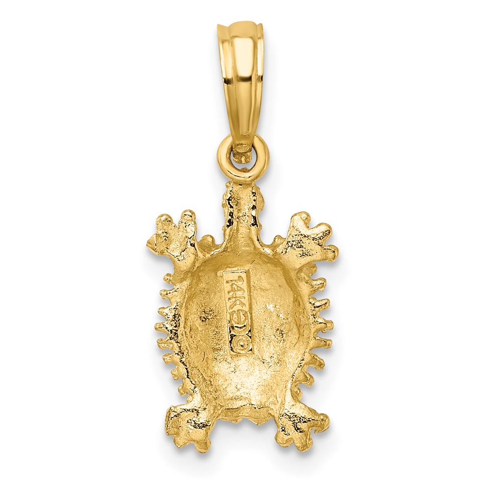 14K Land Turtle Charm (K7649)