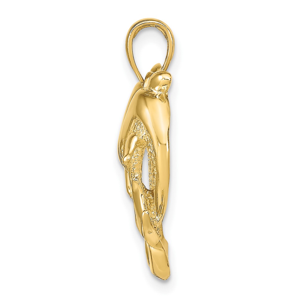 14k Dolphins Pendant (K7717)