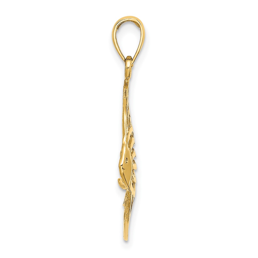 14K Cut-Out Angelfish Charm (K7735)