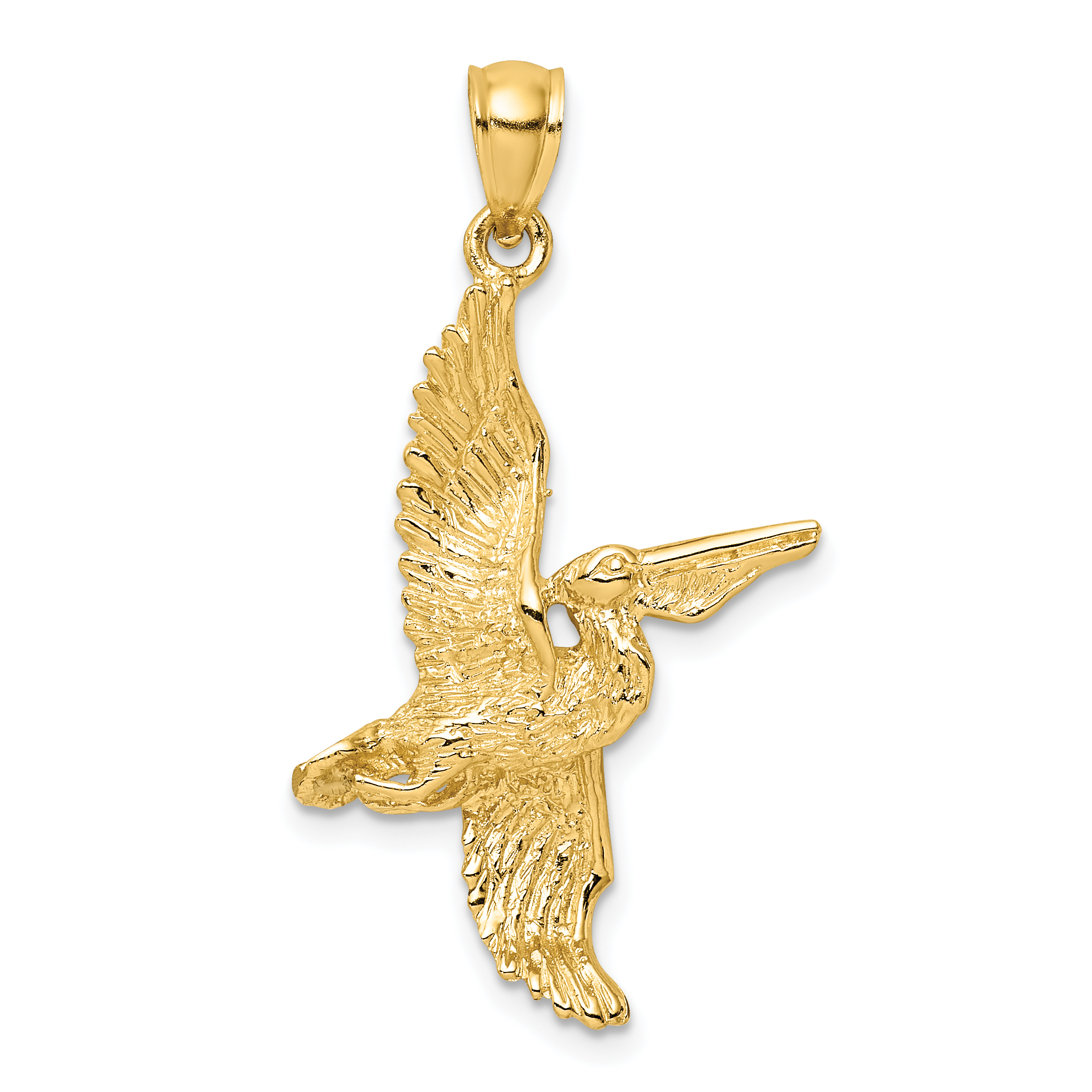 14K 3-D Pelican Flying Charm K7741