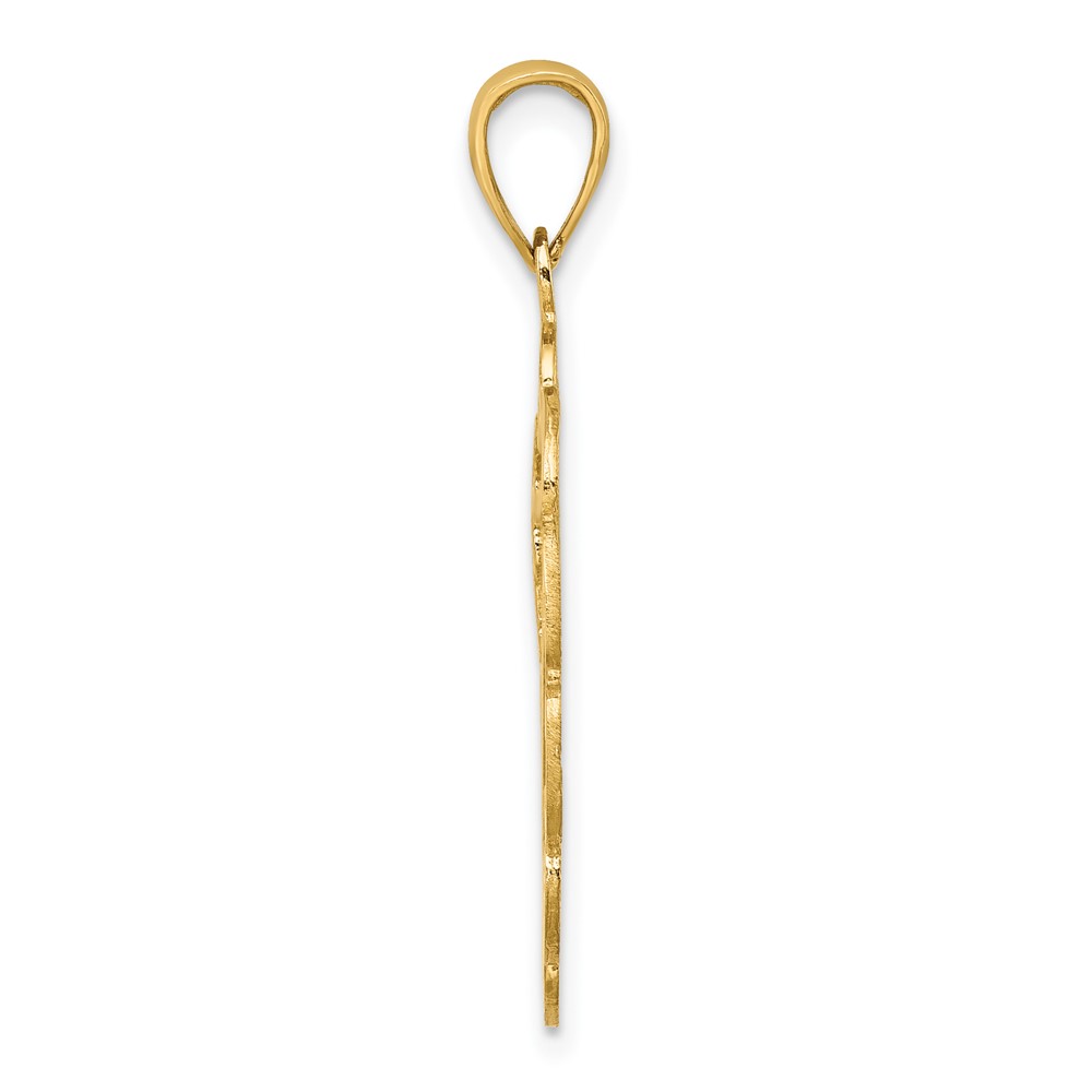 14K Pelican In Circle Charm (K7774)