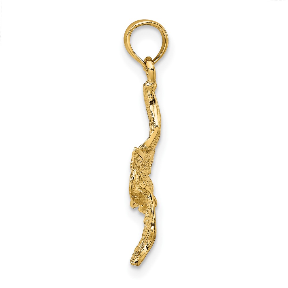14K 3-D Pelican Flying Charm (K7785)