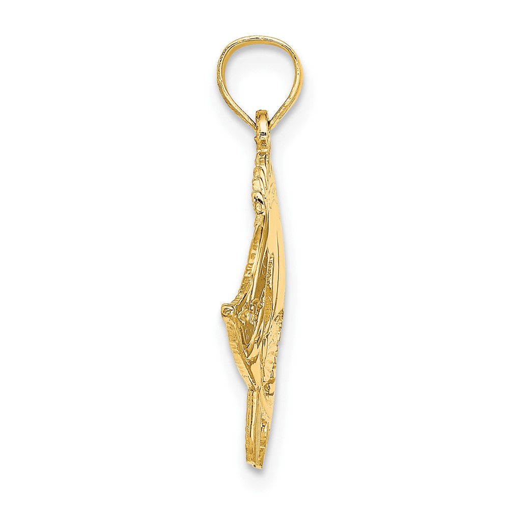 14K Fish Charm (K7807)