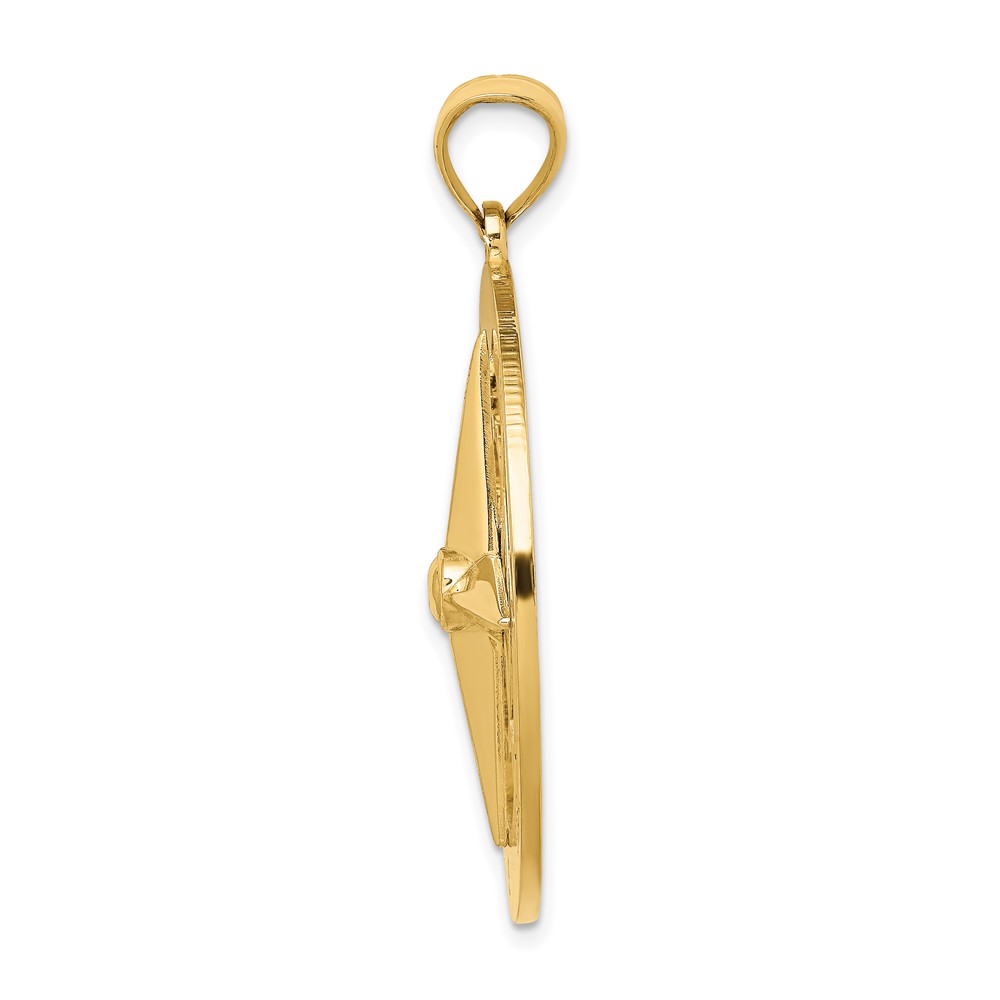 14K Nautical Compass Charm (K7810)
