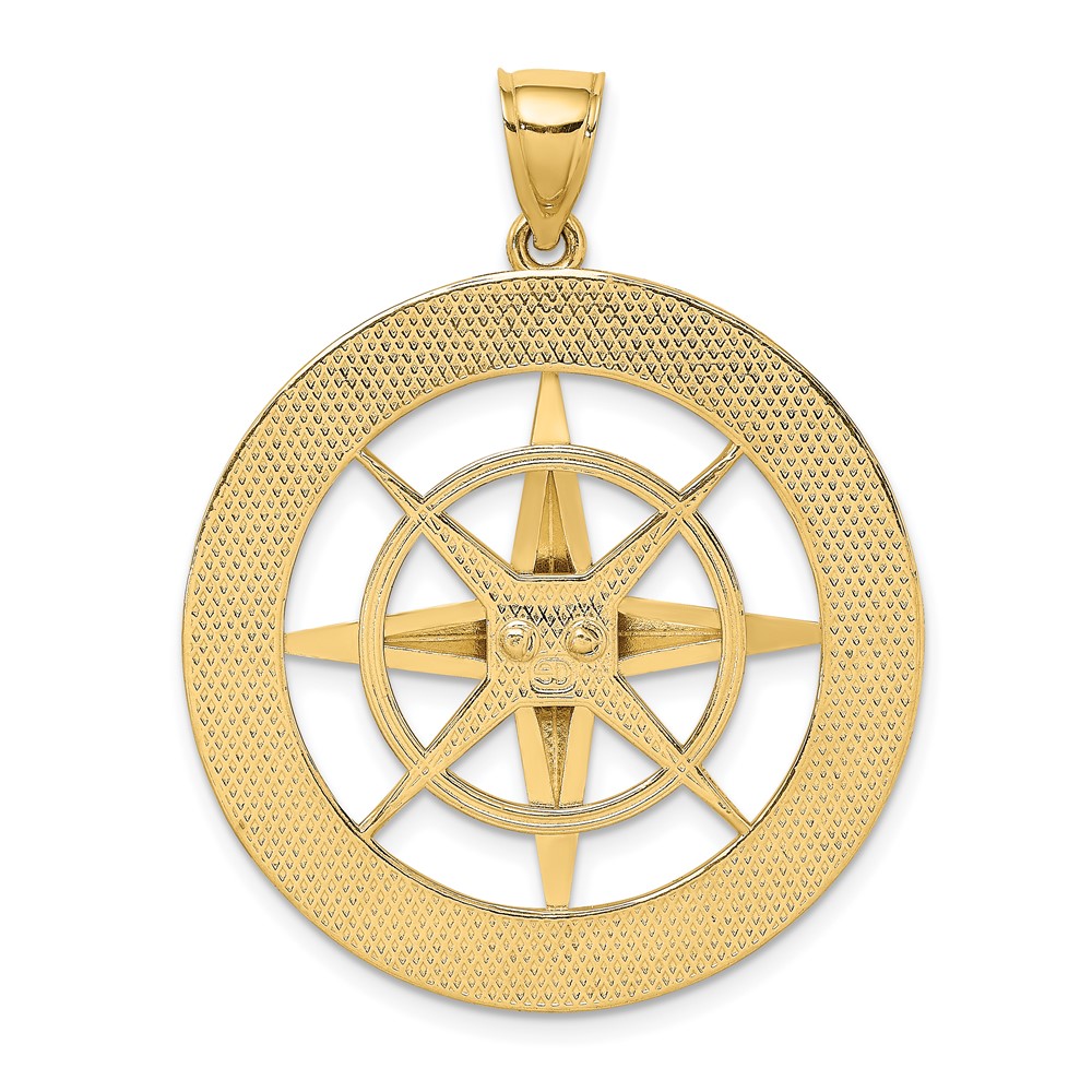 14K Nautical Compass Charm (K7810)