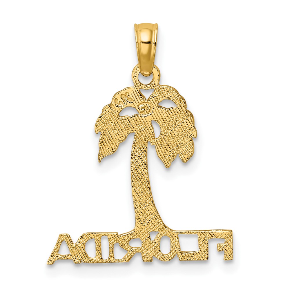 14K FLORIDA Palm Tree Charm (K7819)