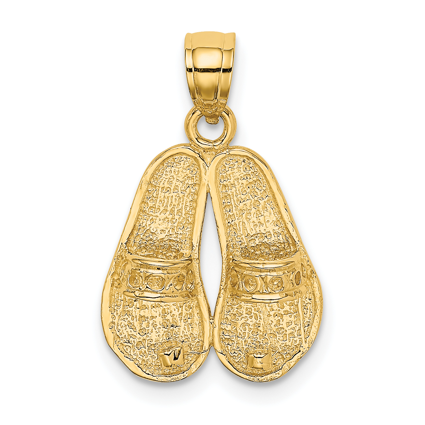 14K BAHAMAS Double Sandals Charm (K7822)