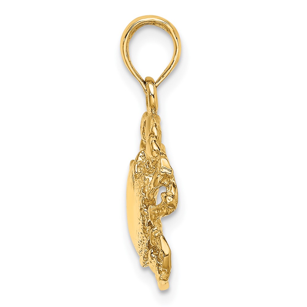 14K Crab Charm (K7835)