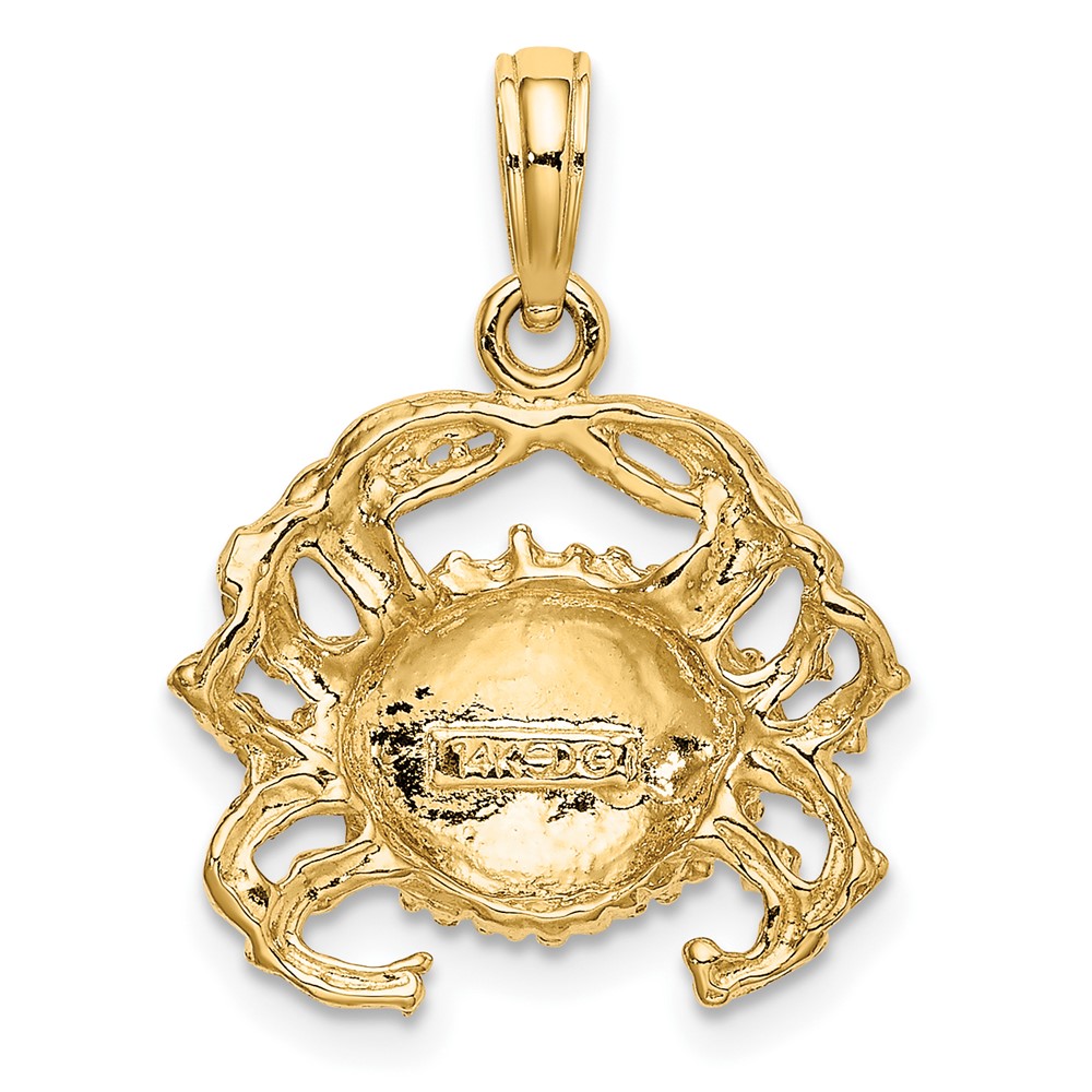 14K Crab Charm (K7835)