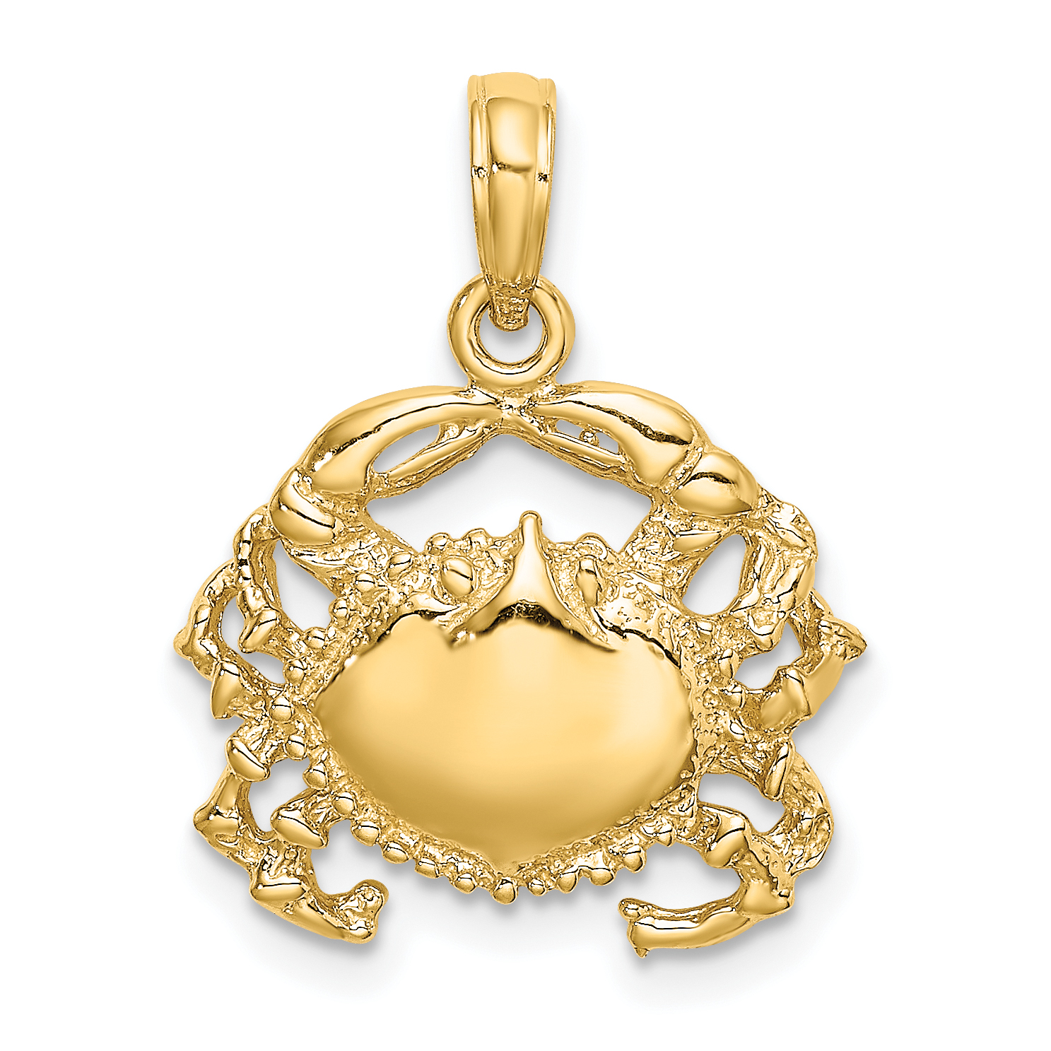 14K Crab Charm (K7835)
