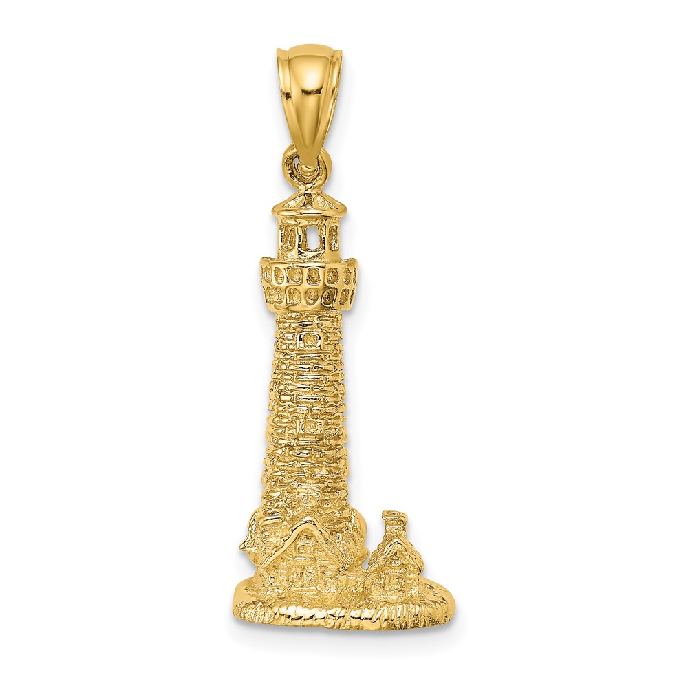 14K 2-D Assateague Island Lighthouse, Va Charm (K7889)