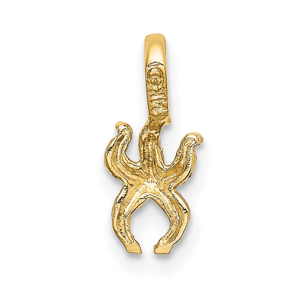 14K Mini Starfish with Fixed Bail Charm (K7933)