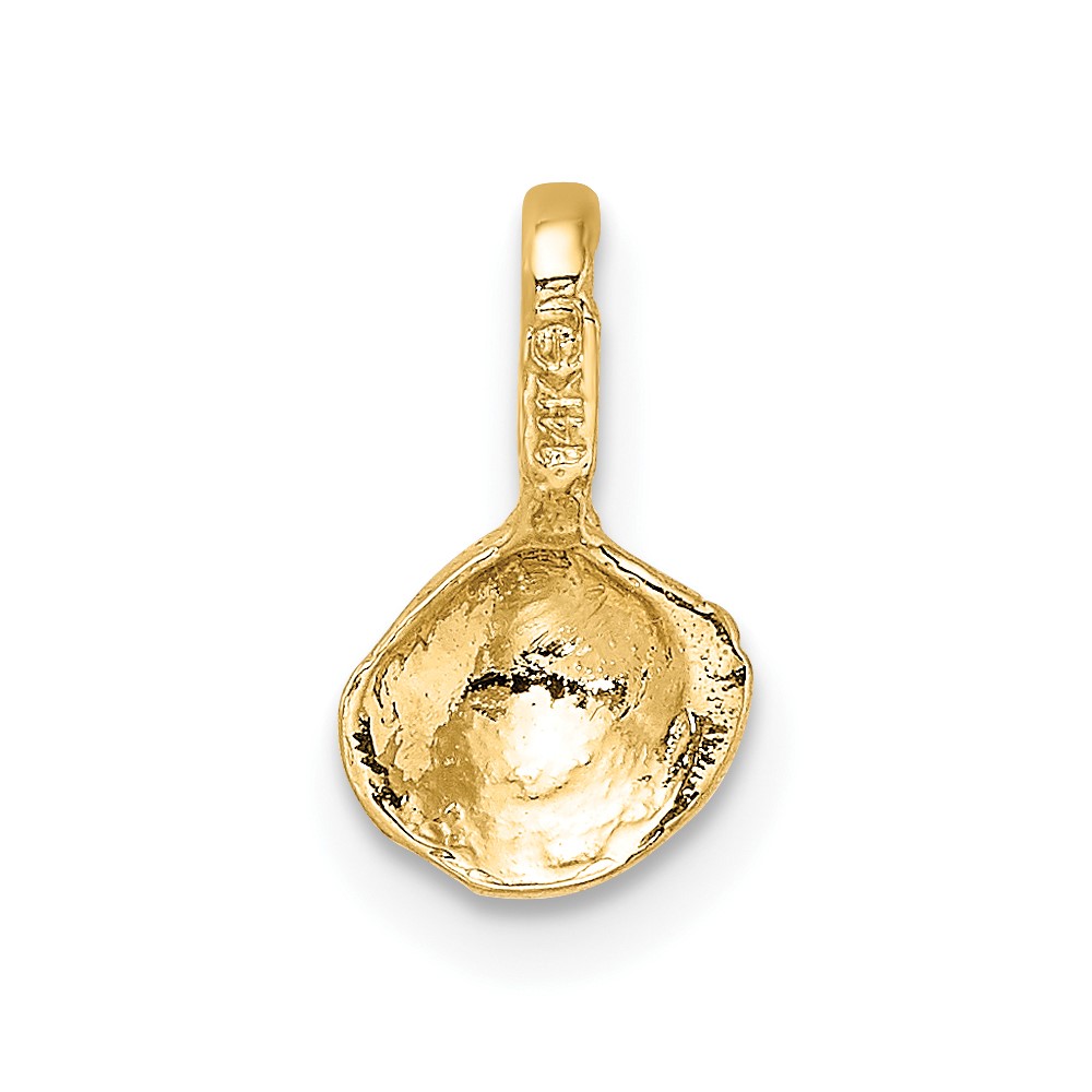 14K Mini Clam Shell Charm (K7940)