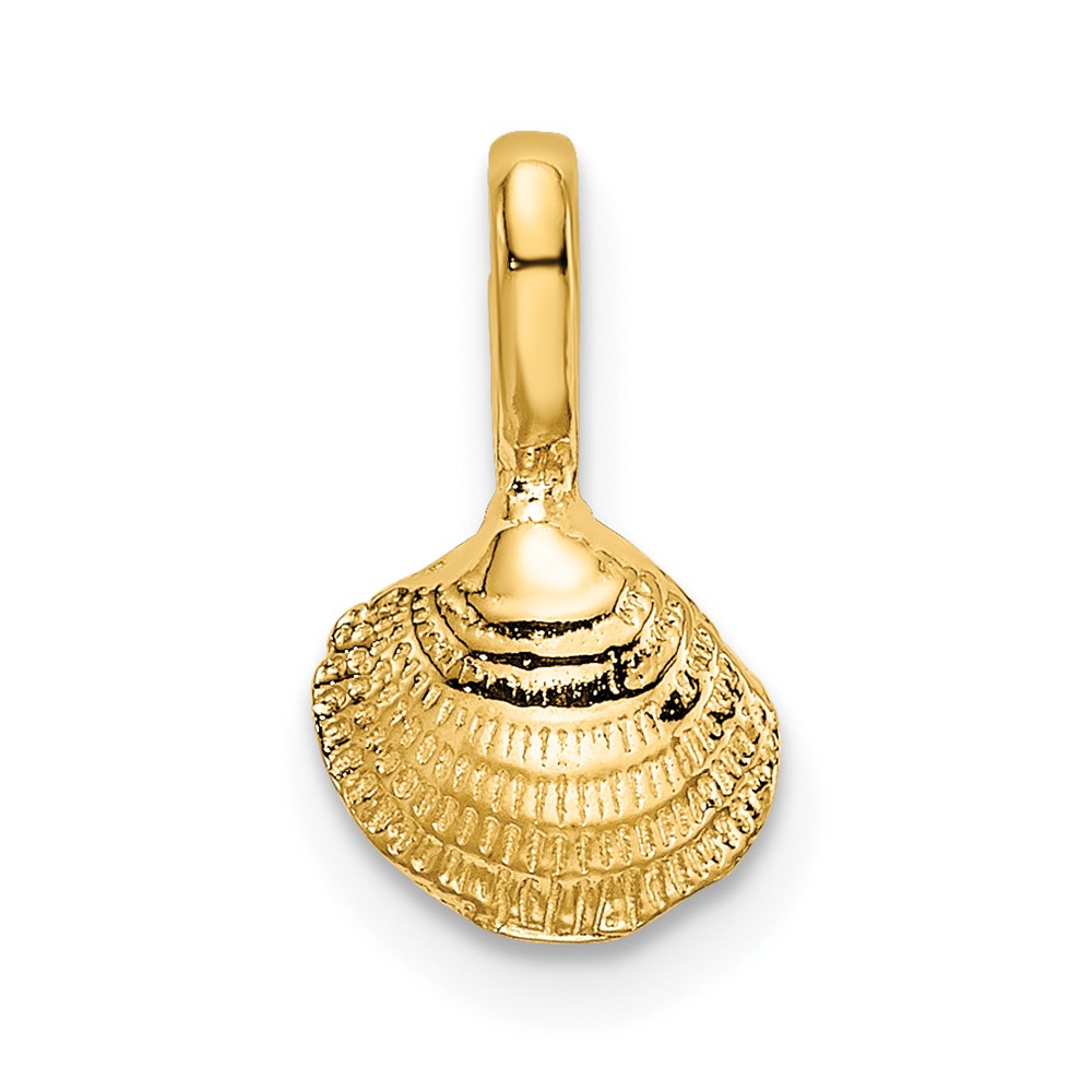 14K Mini Clam Shell Charm (K7940)