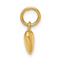 14K Polished 3-D Puffed Heart Charm view 2