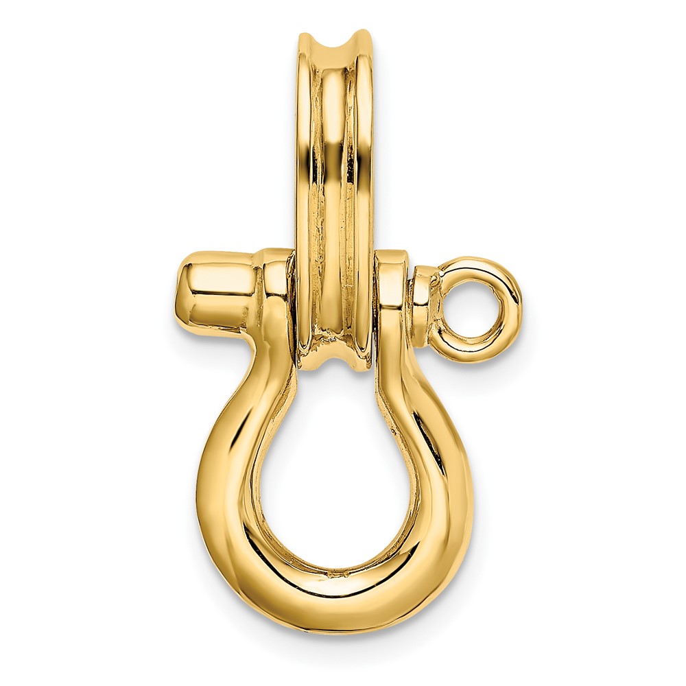 14K 3-D Medium Shackle Charm (K7981)