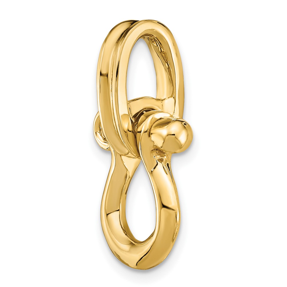 14K 3-D Medium Shackle Charm (K7981)