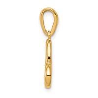 14K Polished Heart Pendant view 2